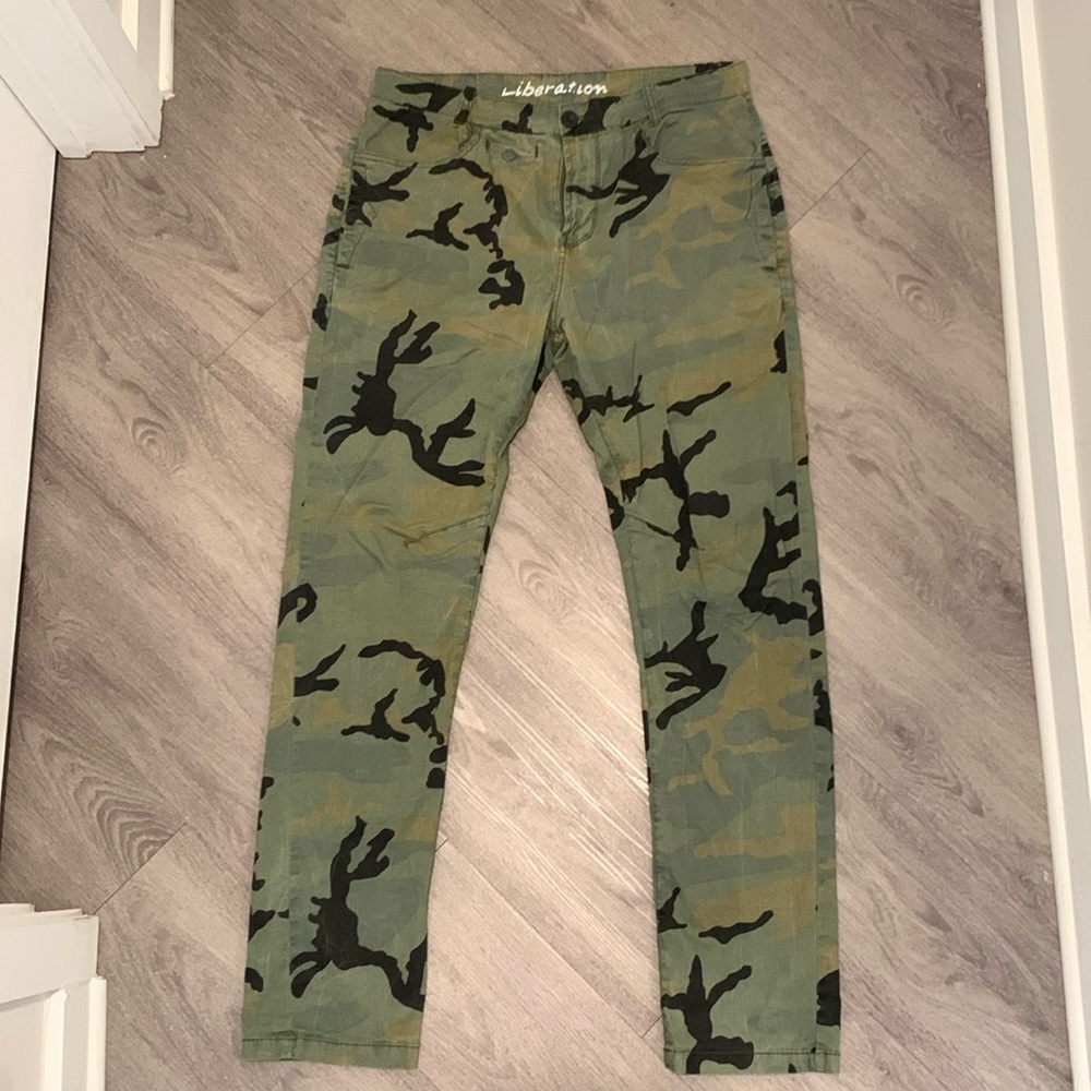 Green Camouflage Pants